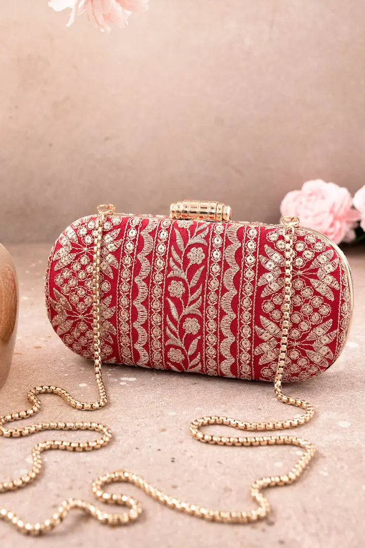 Mirai Embroidered Clutch