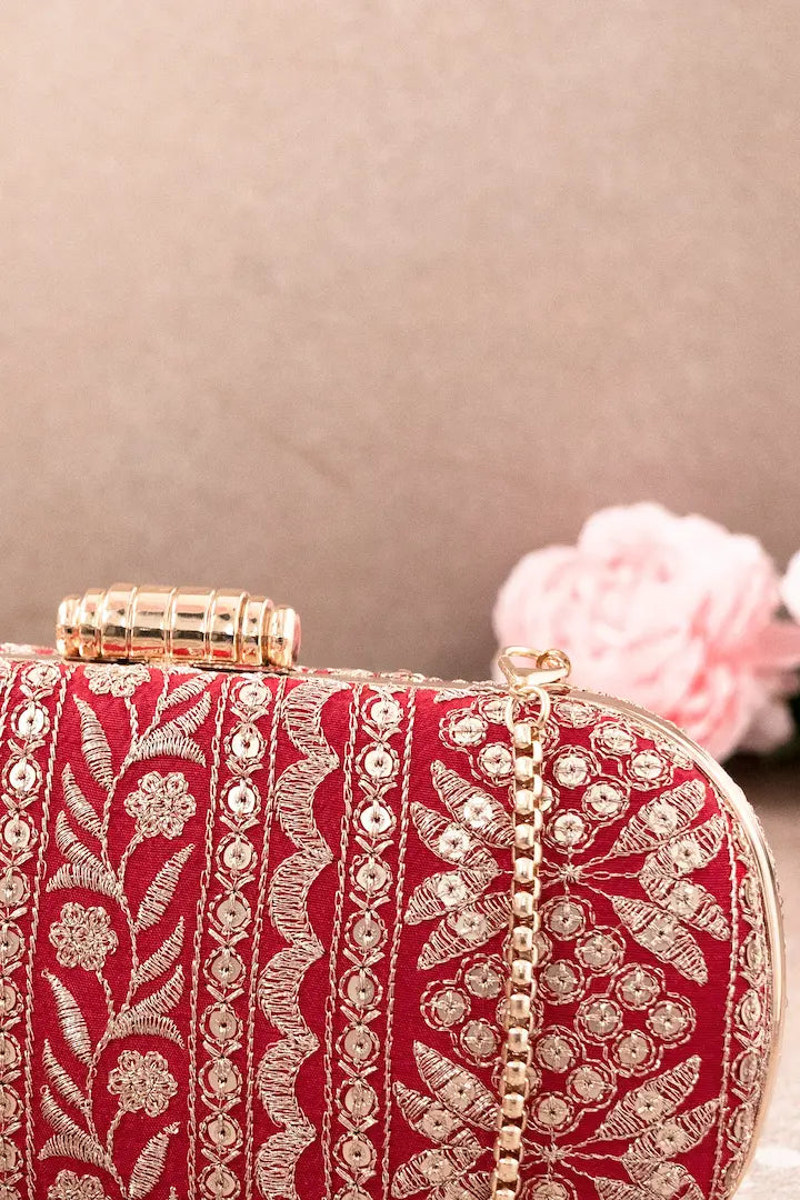 Mirai Embroidered Clutch