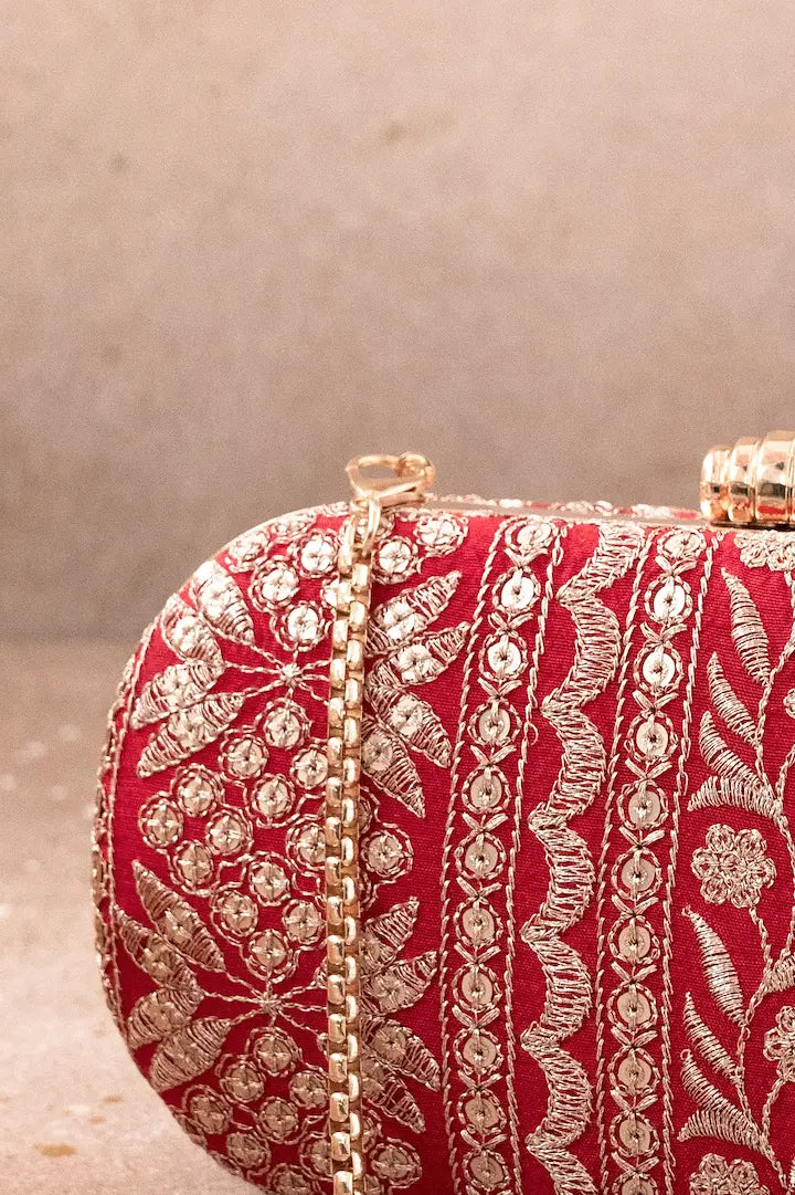 Mirai Embroidered Clutch