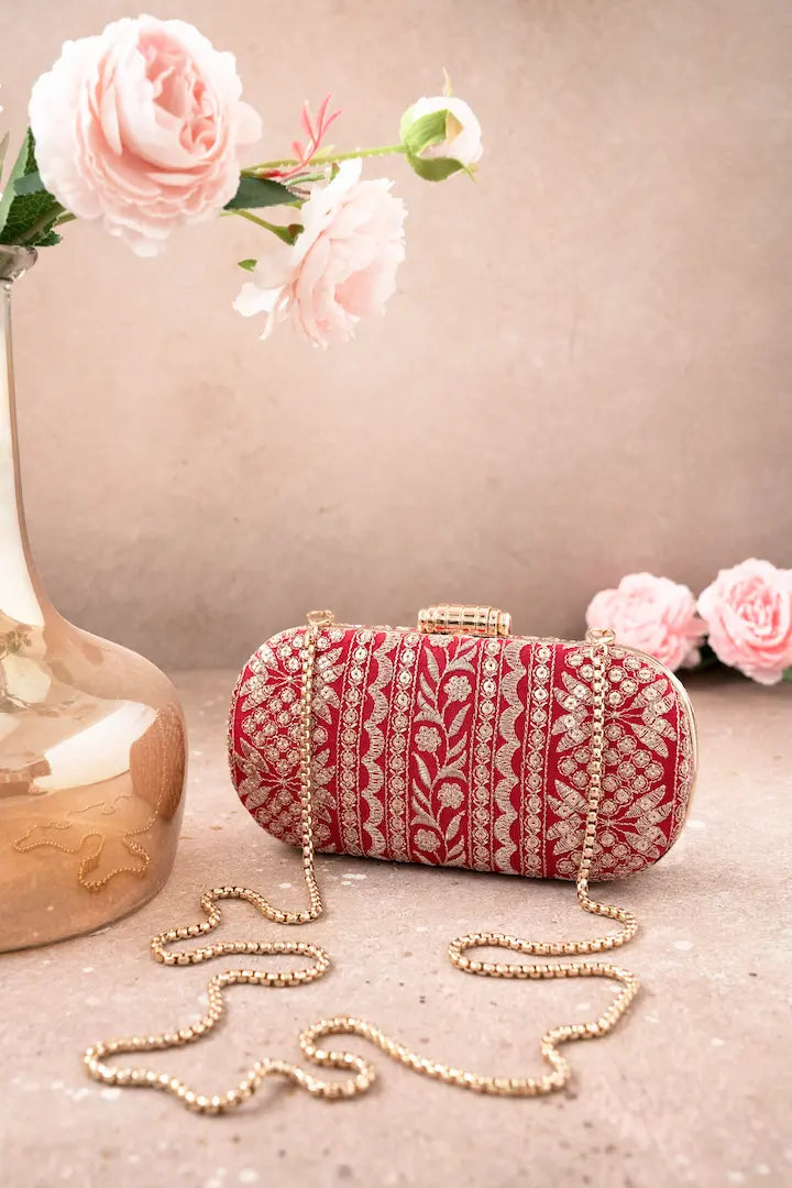 Mirai Embroidered Clutch