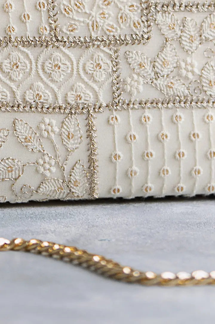 Mosaic Luxe Embroidered Clutch