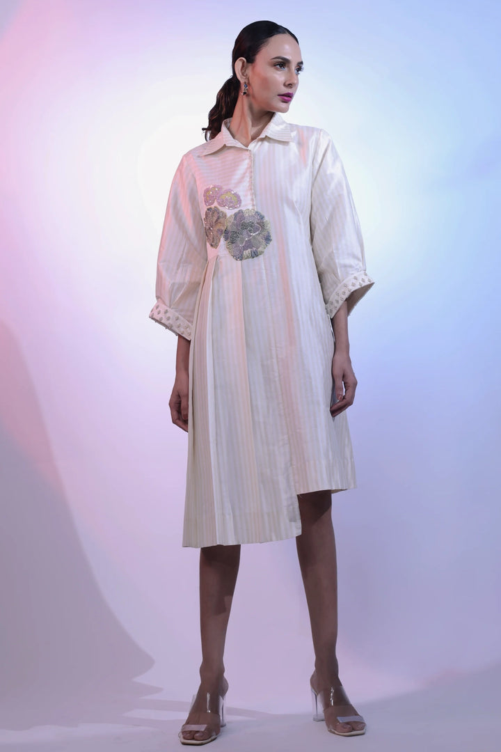 White Silk Dress