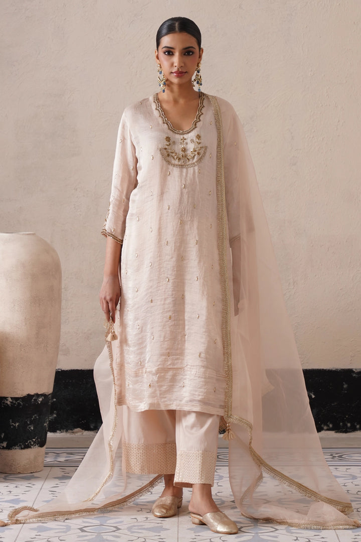 Dutch Ivory Straight Kurta