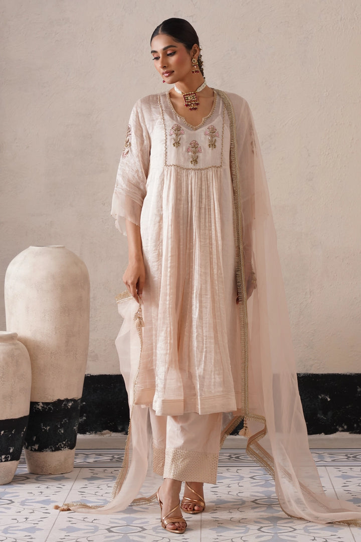 Dutch Ivory Gathers Kurta