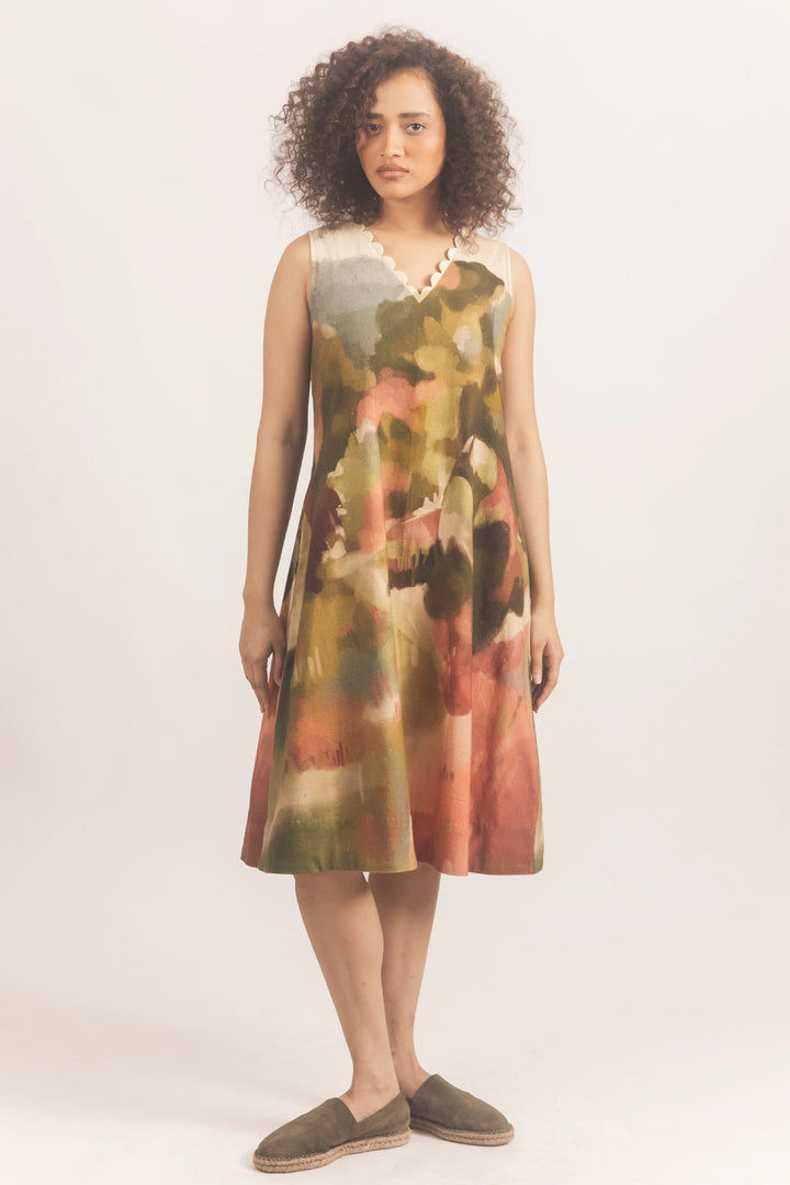 Lea Scallop dress