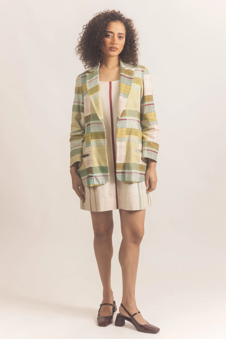 Checkered Blazer