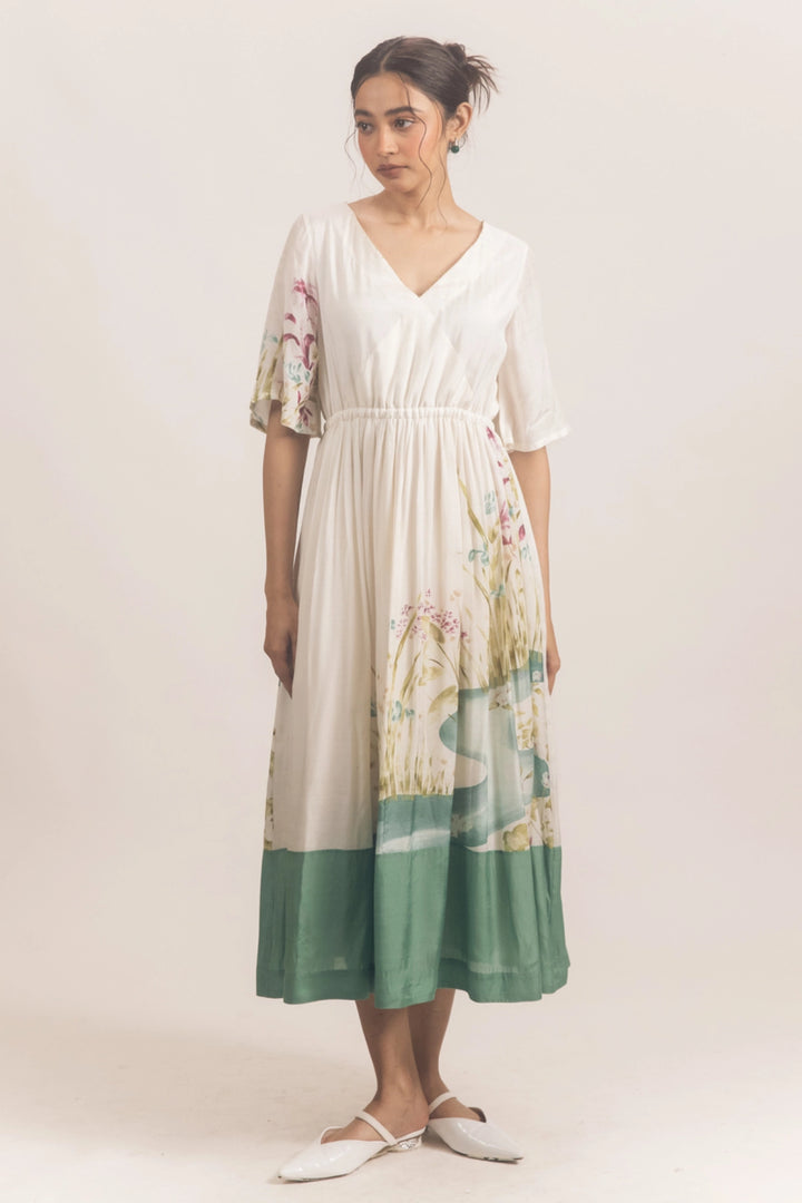 Tier dress White