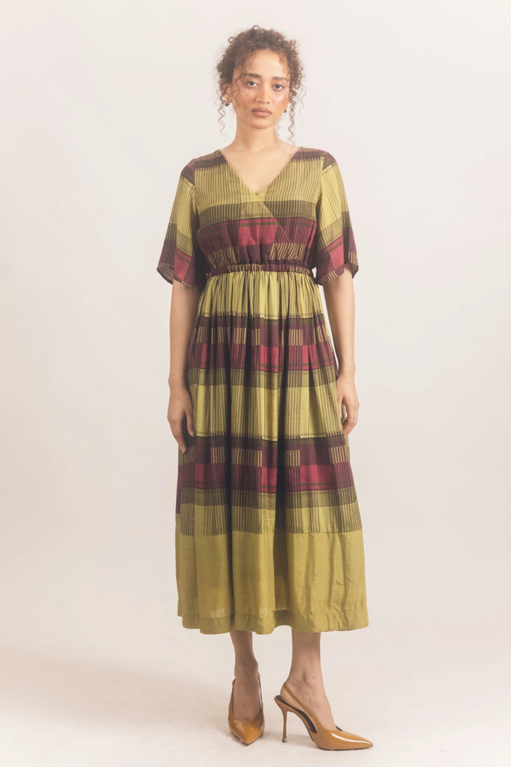 Tier dress Wine