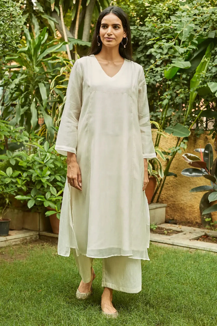 Ivory Basic Kurta Set