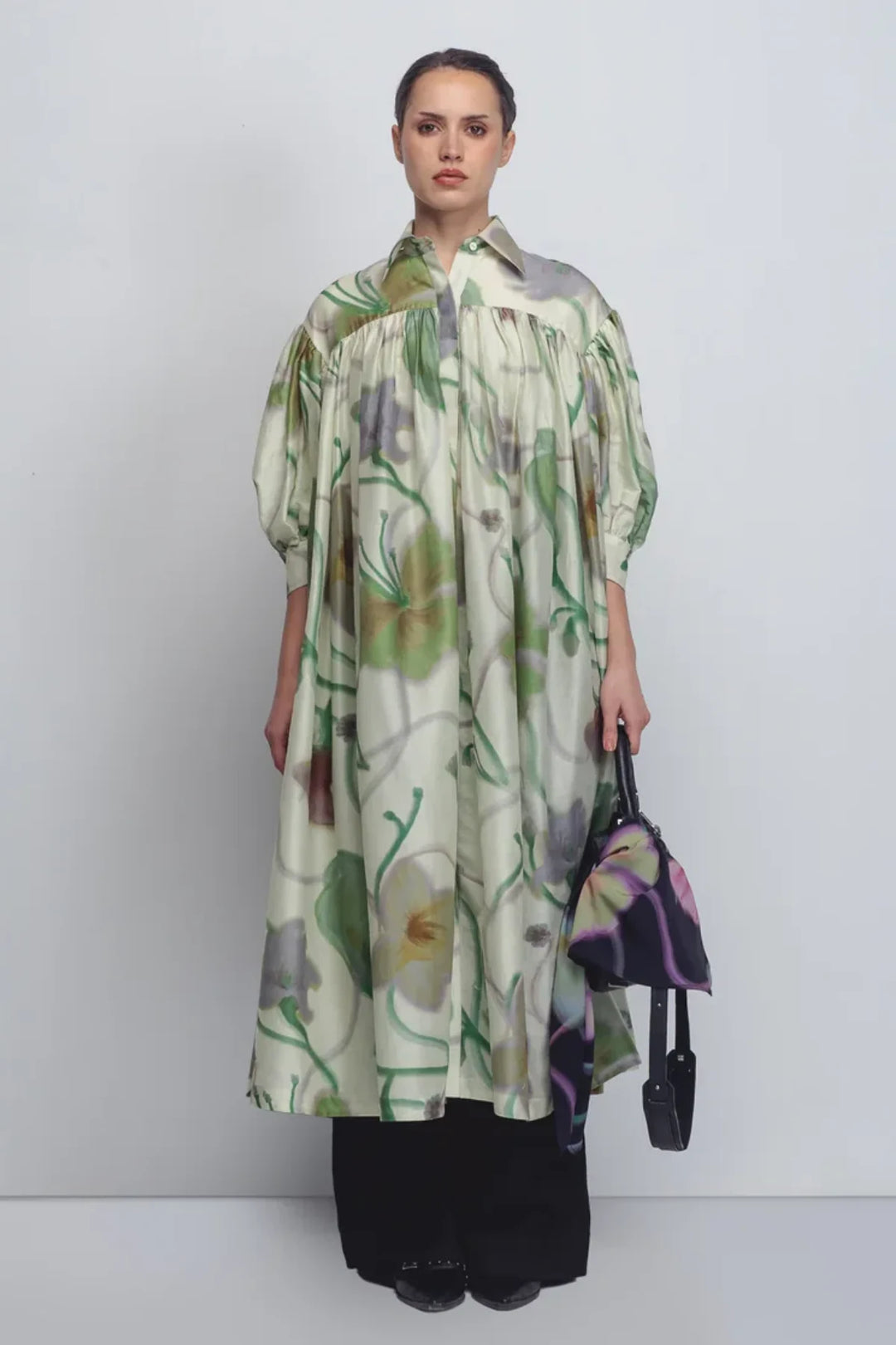 Paron Print Drop Shirt Dress