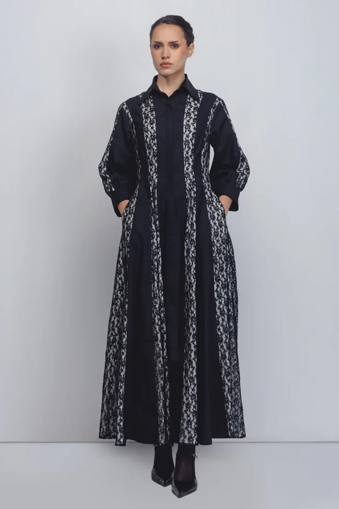 Lace Panelled Dress