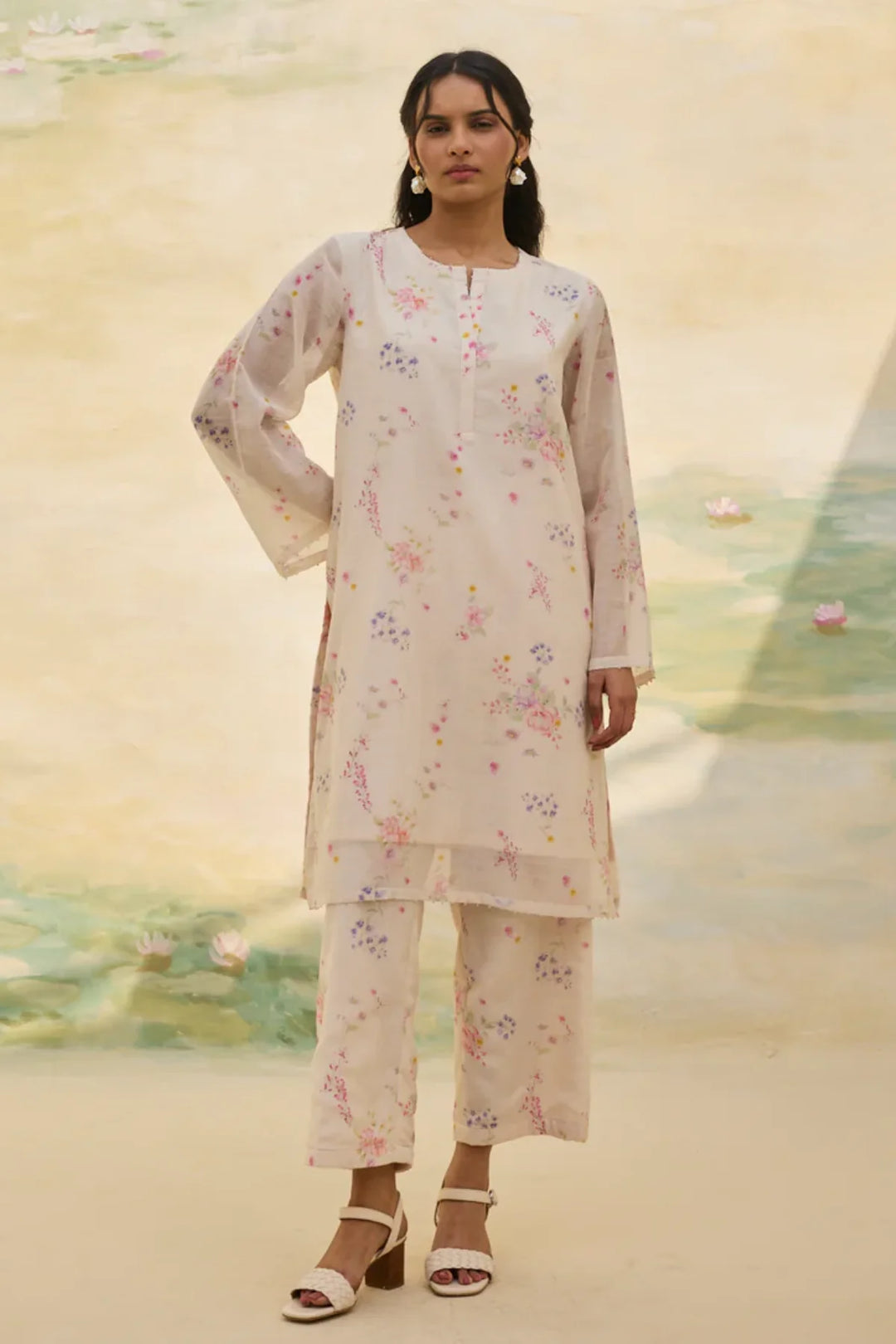 Ivory Floral Co Ord Set