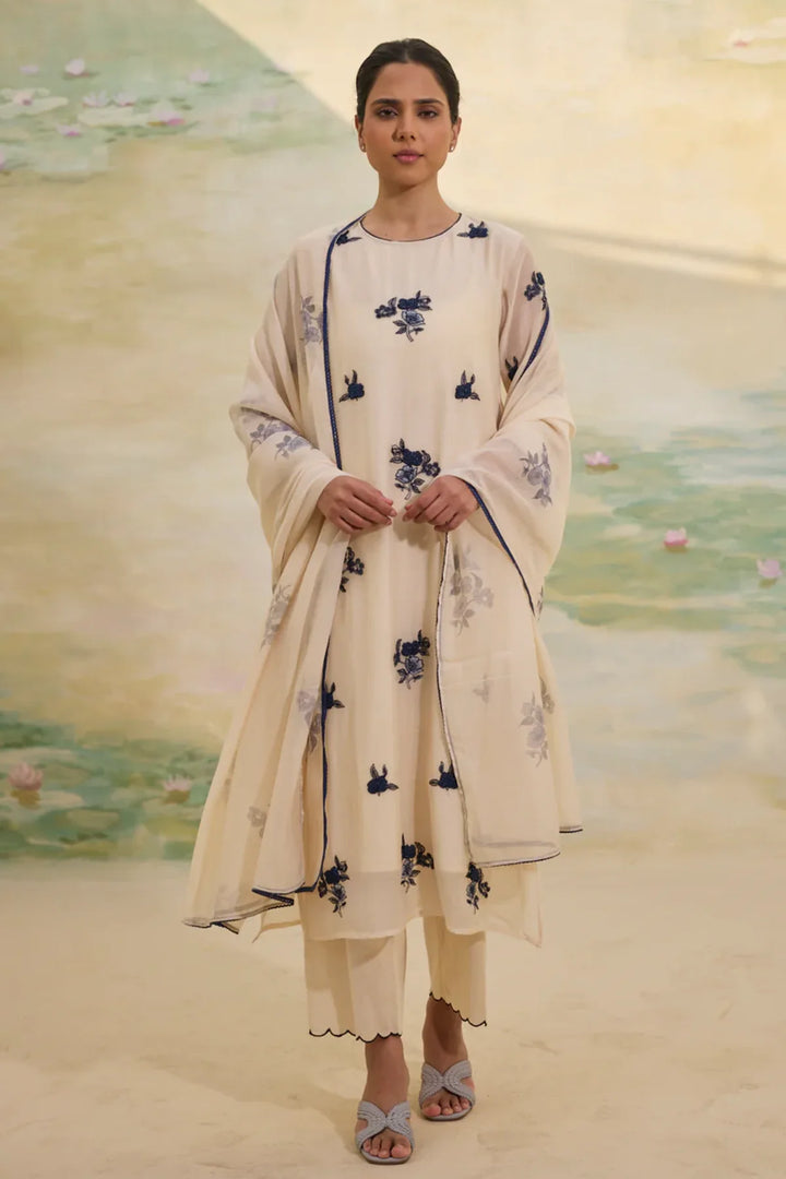 Ivory and Indigo Set