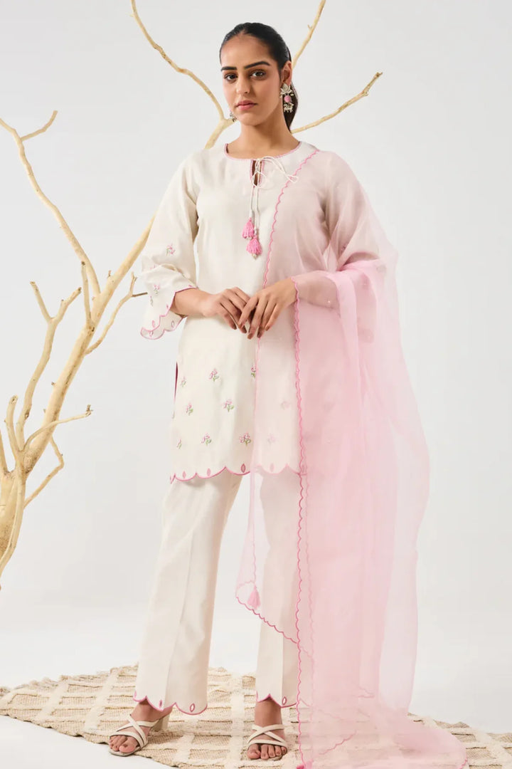 Dilzaah Flower Straight Suit