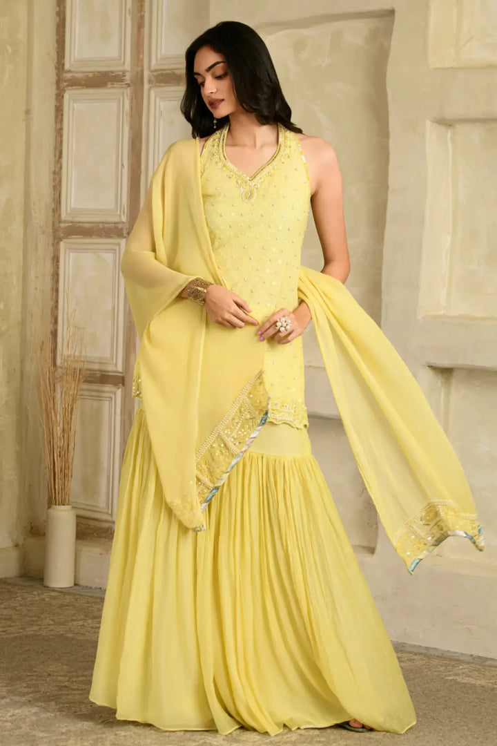 ishqiya tunic set-surajmukhi yellow