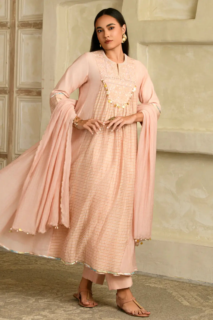 aarzoo anarkali set-padmika blush