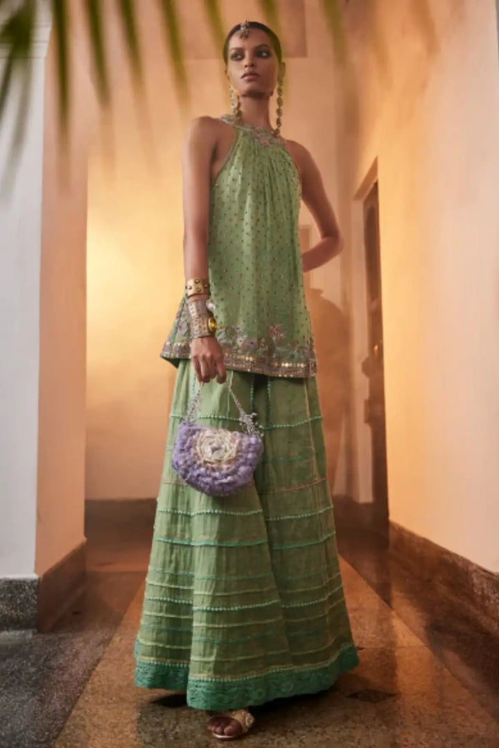 rubab halter tunic set angoori