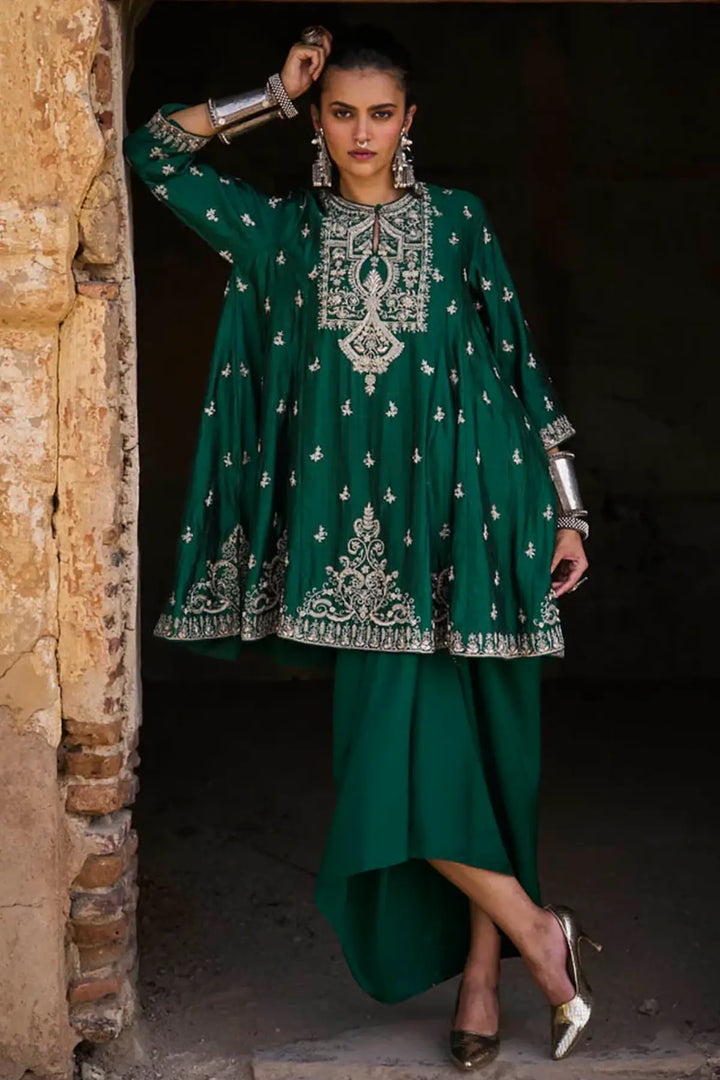 Emerald Green Tunic Set