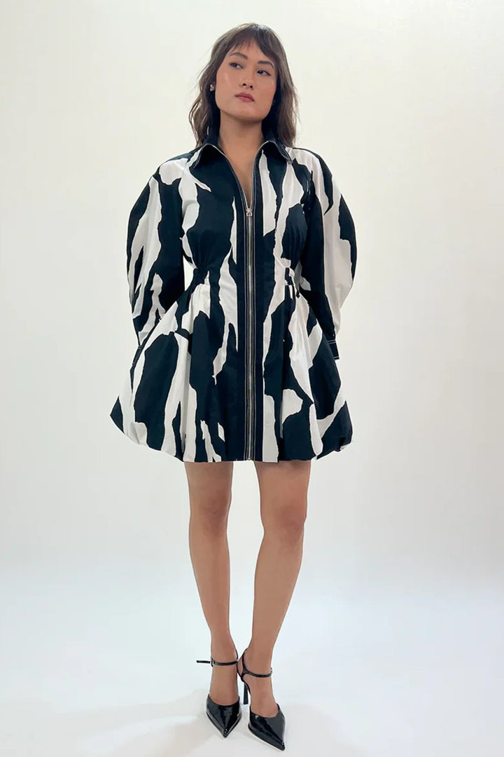 Stream bubble hem dress