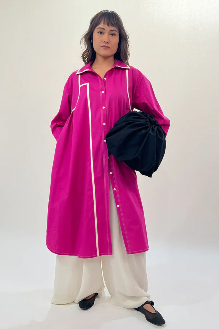 Line Shirt Dress