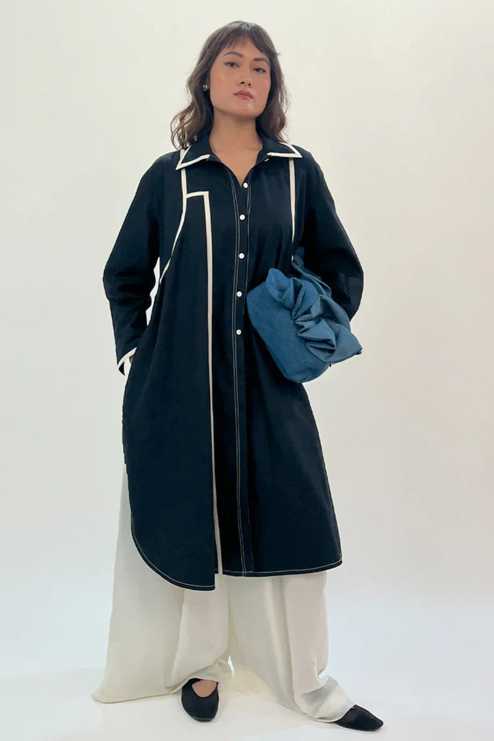 Line Shirt Dress