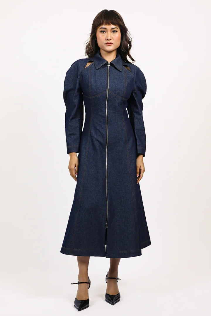 Denim Zip Dress