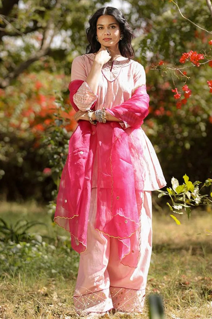 Blush Pink Farshi Salwar Set