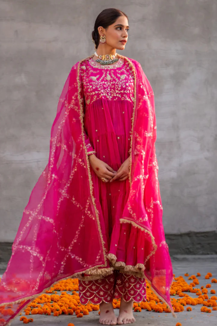 Rani Anarkali Suit Set