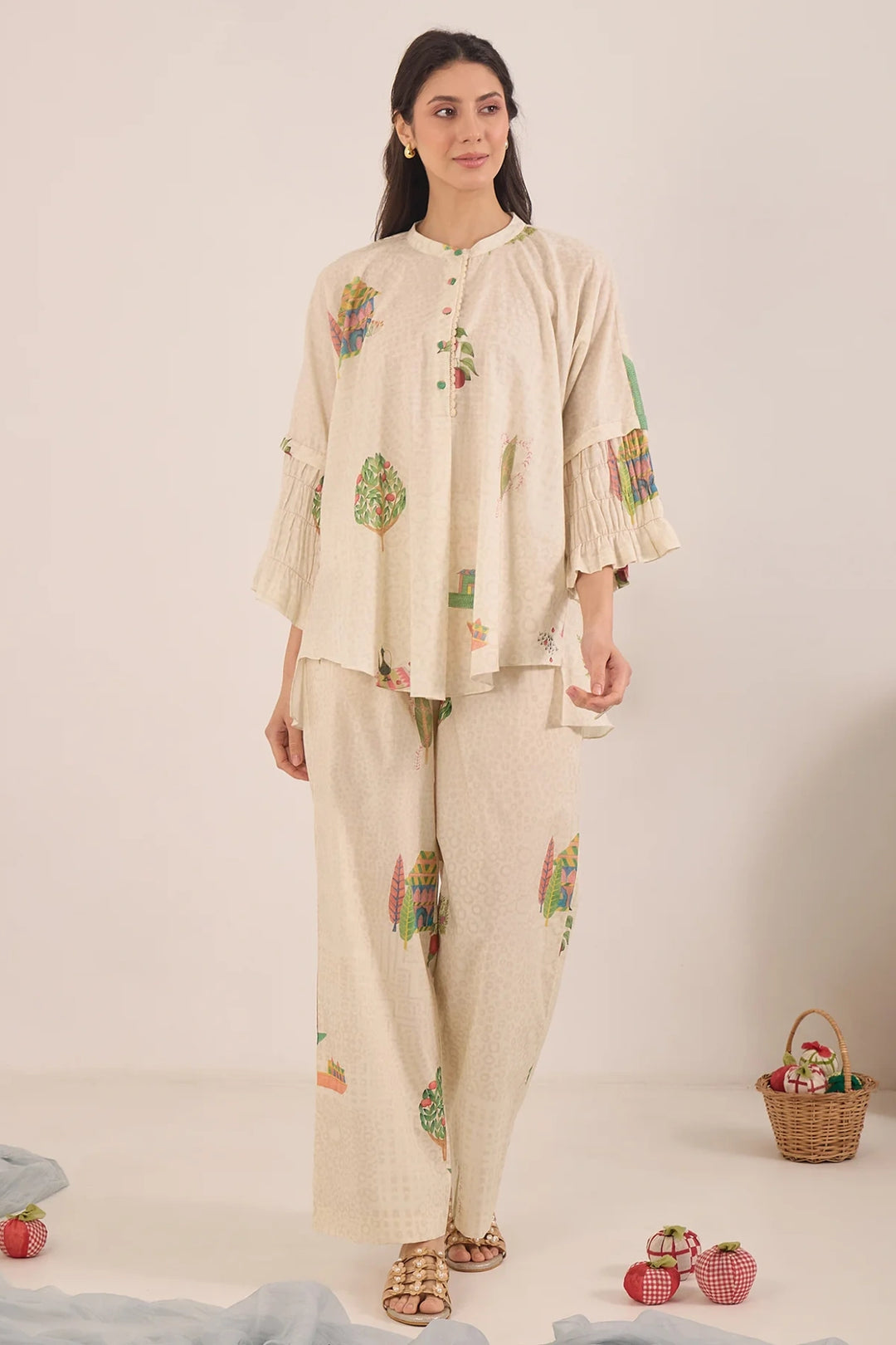 Gulposh: Cotton Namah Co-ord Set