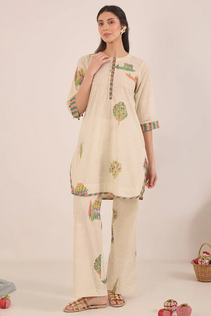 Gulposh: Cotton Co-ord Set