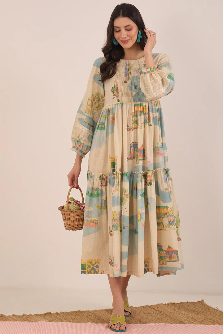 Safar: Cotton MIDI Dress
