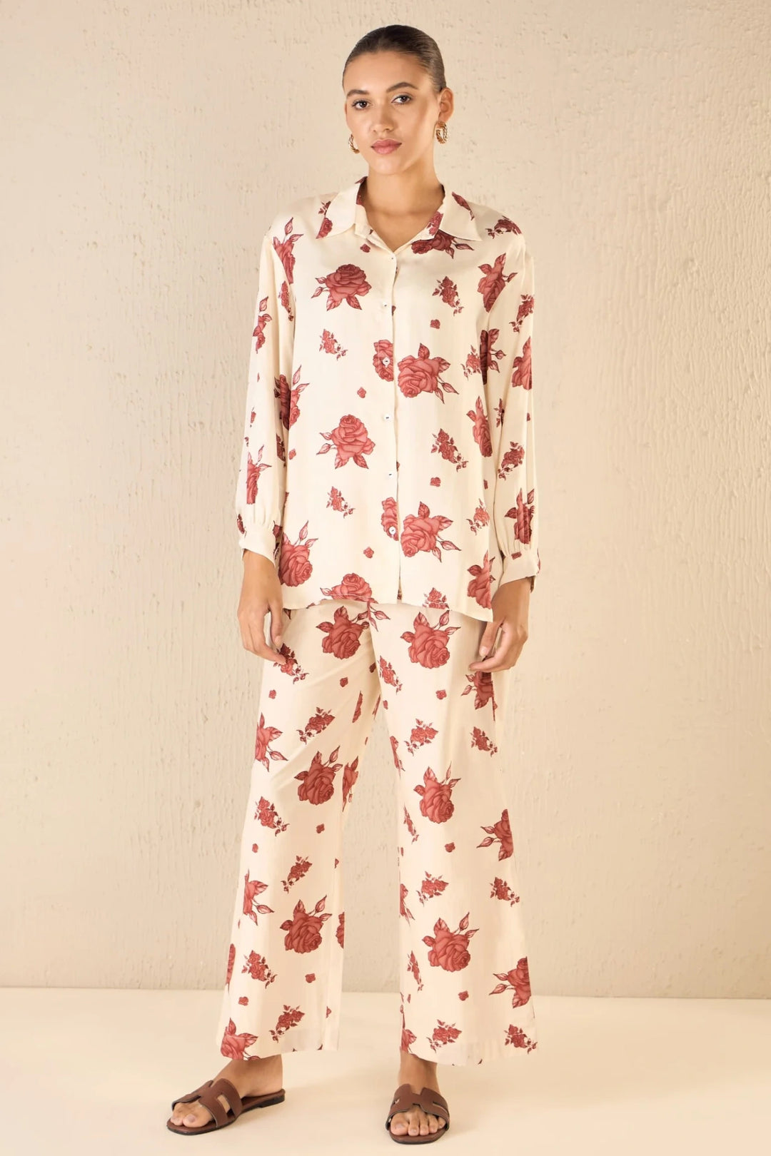 Vinate Rose: Oversize Shirt Co-ord Set