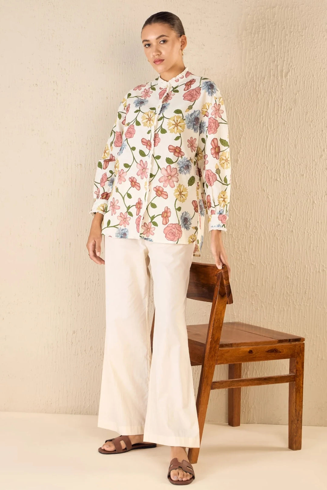 Flora: Multicolor Floral Shirt Co-ord Set