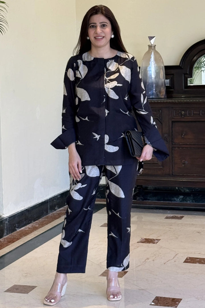 Ashwood mist - Black & Silver Co-ord set