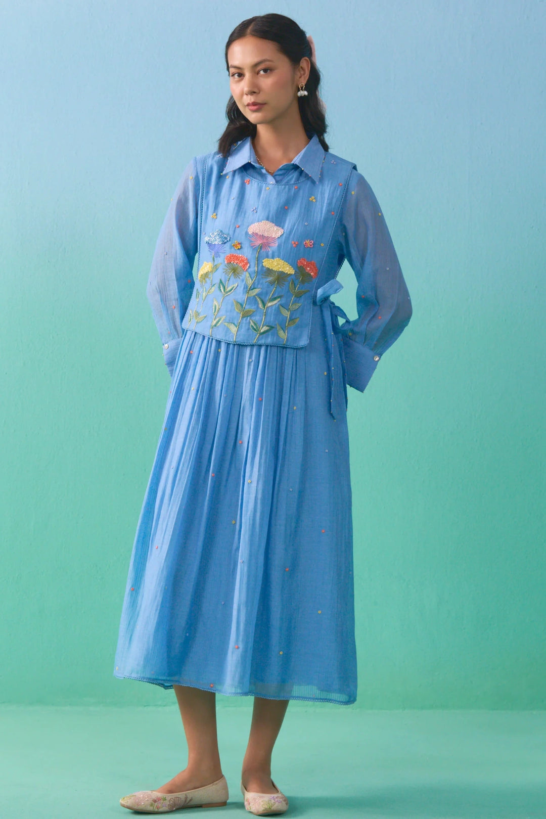 Fluer Bib Dress