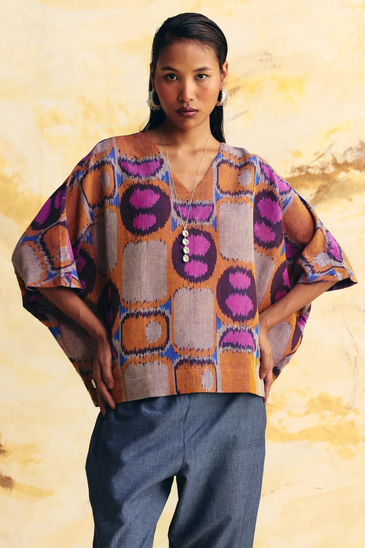 Transit Linen Inverted Trapeze Top Co-ord