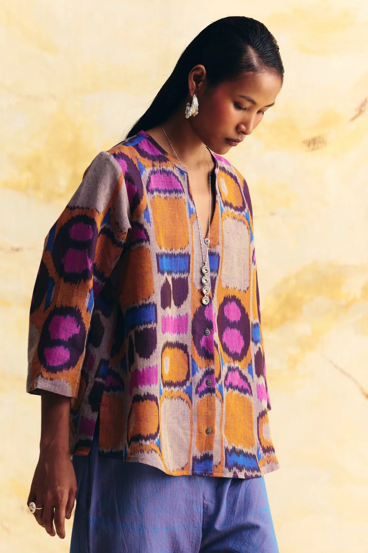 Transit Linen V Neck Top Co-ord