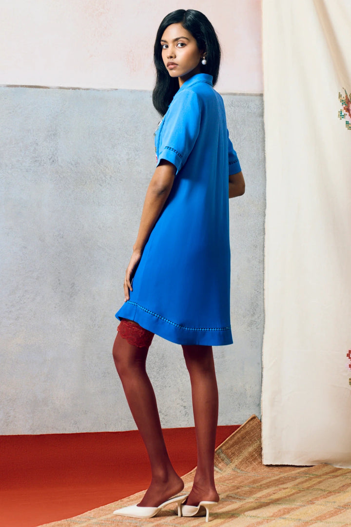 Ponza Shirt Dress Blue