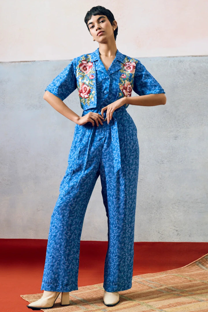 Milos Jumpsuit Blue
