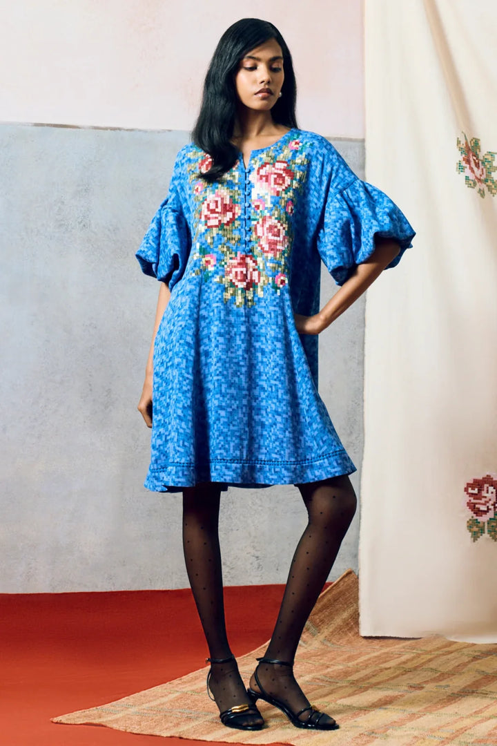 Sicily Dress Blue