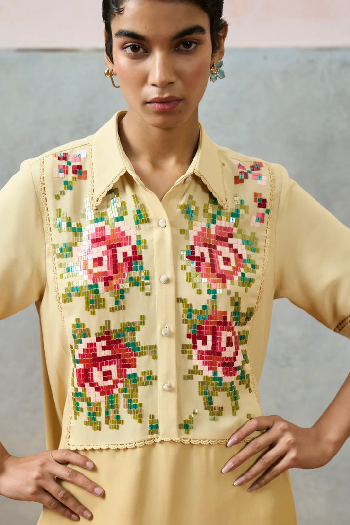 Ponza Shirt Dress Biege