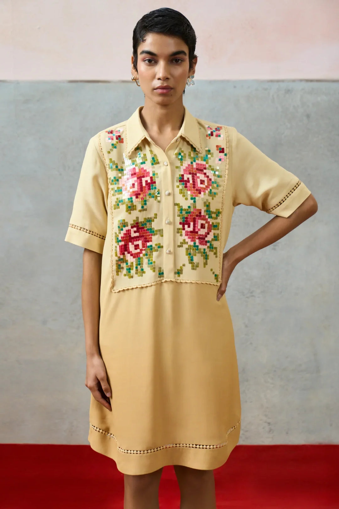 Ponza Shirt Dress Biege