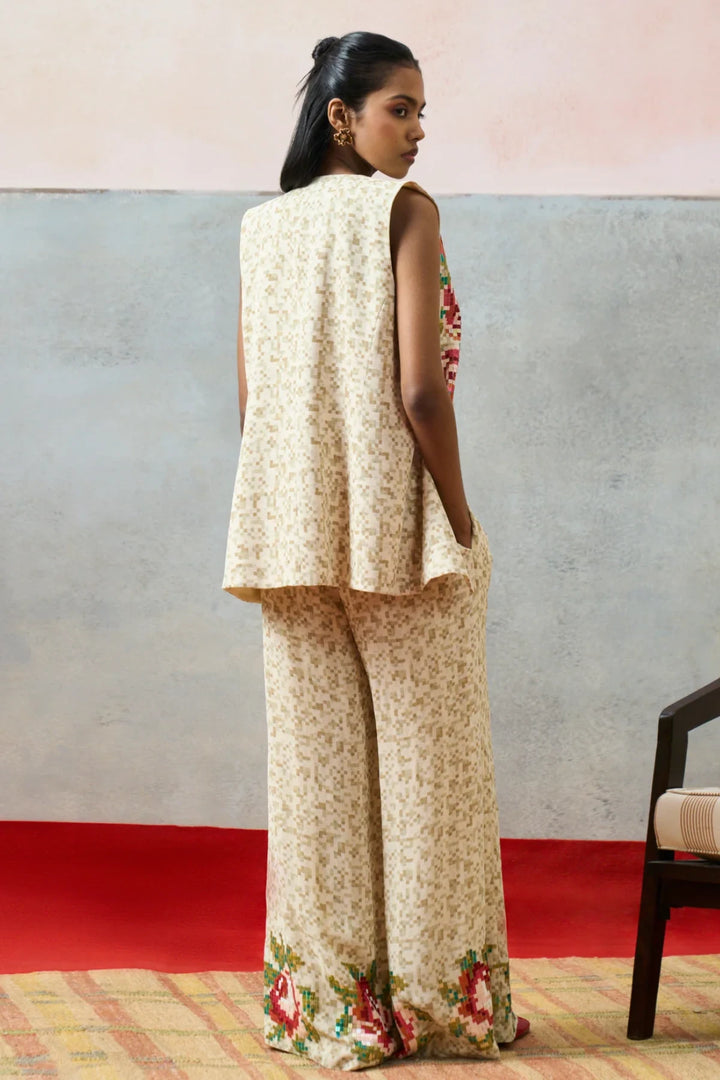 Milos Jacket Set Beige