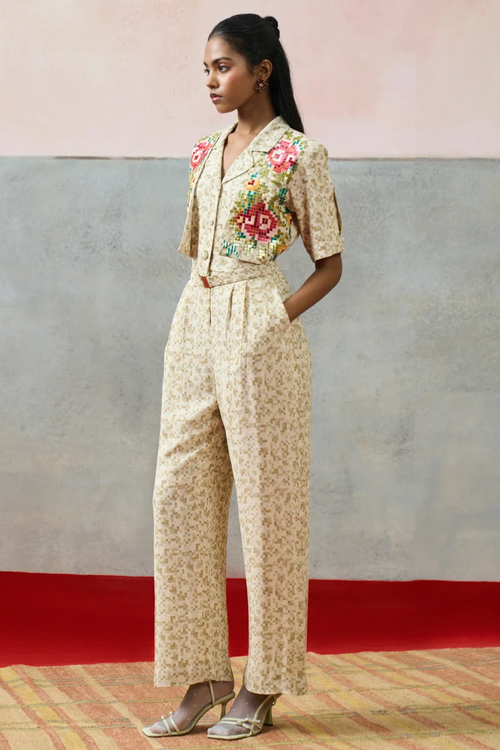Milos Jumpsuit Beige