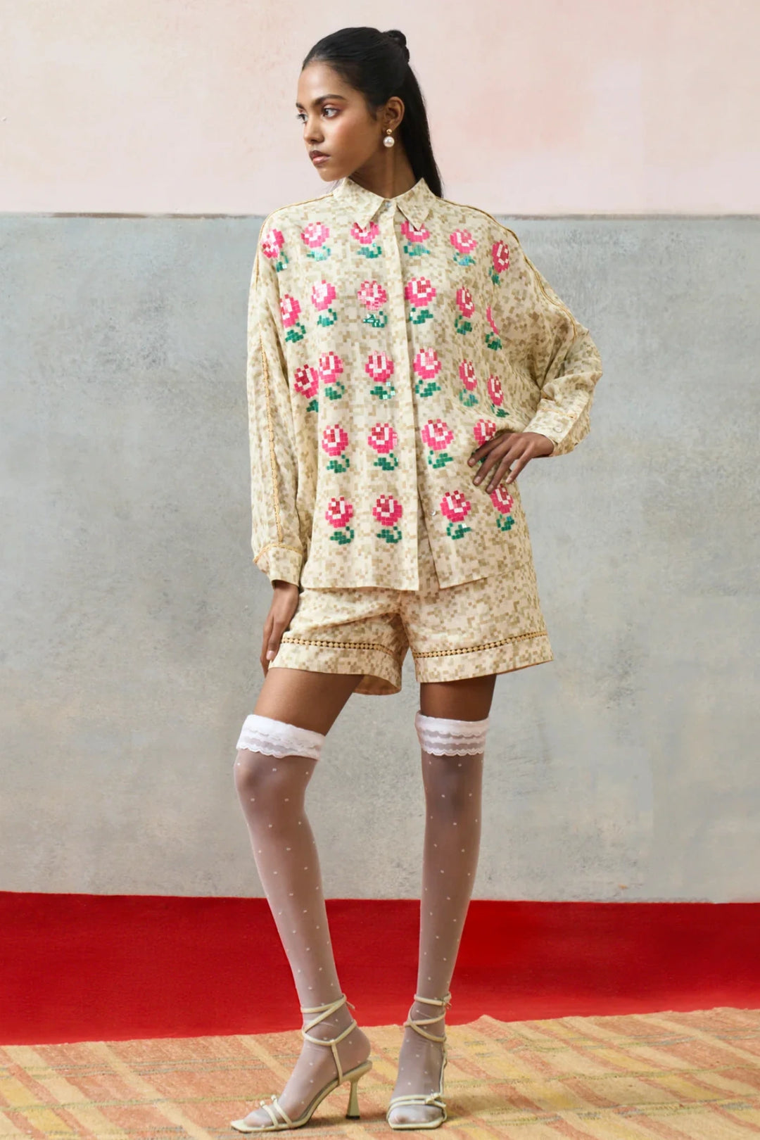 Elba Kimono Shirt Biege