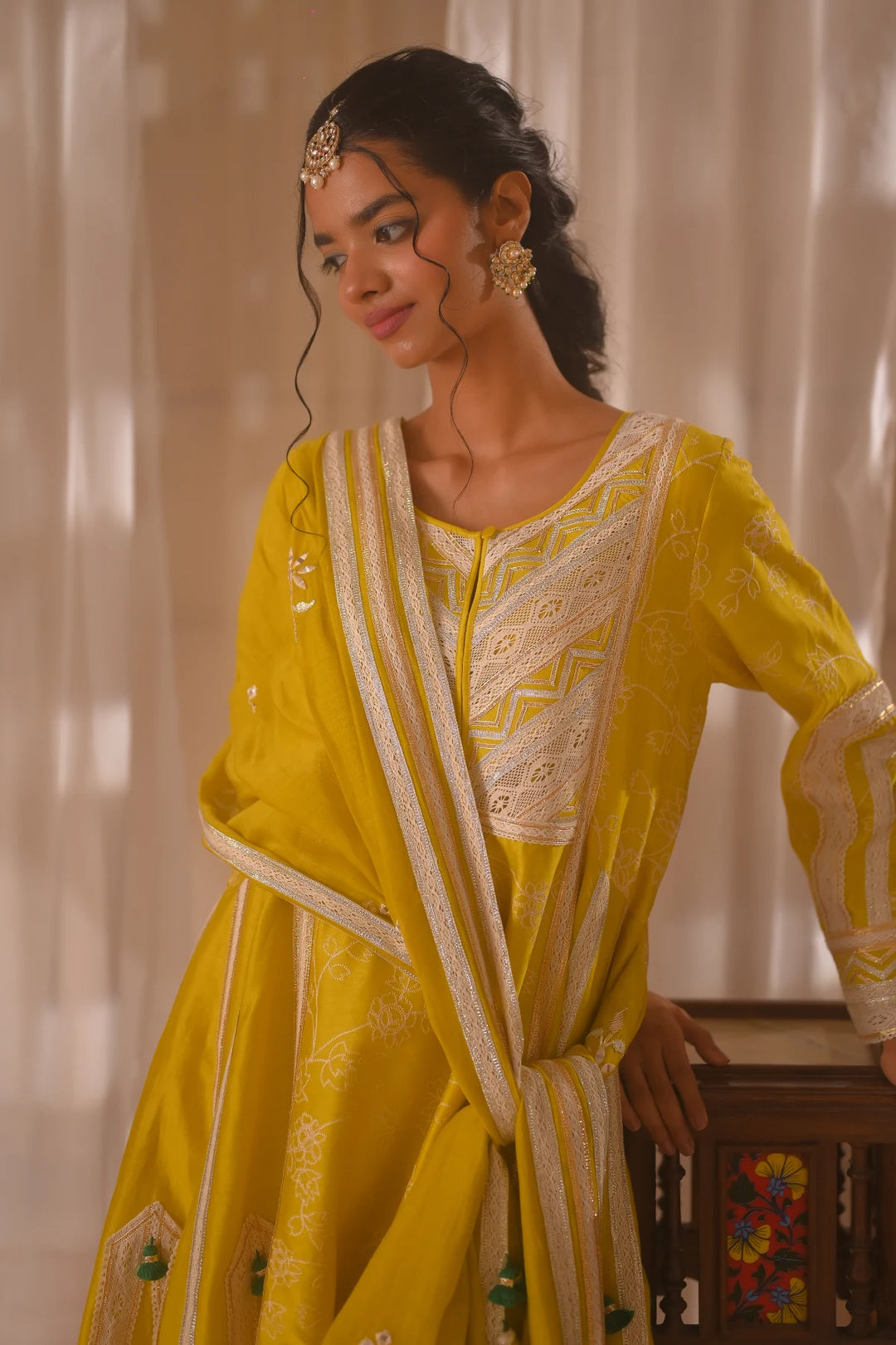 Mustard Kalidar Set