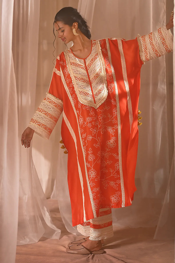 Rust Kaftan Set