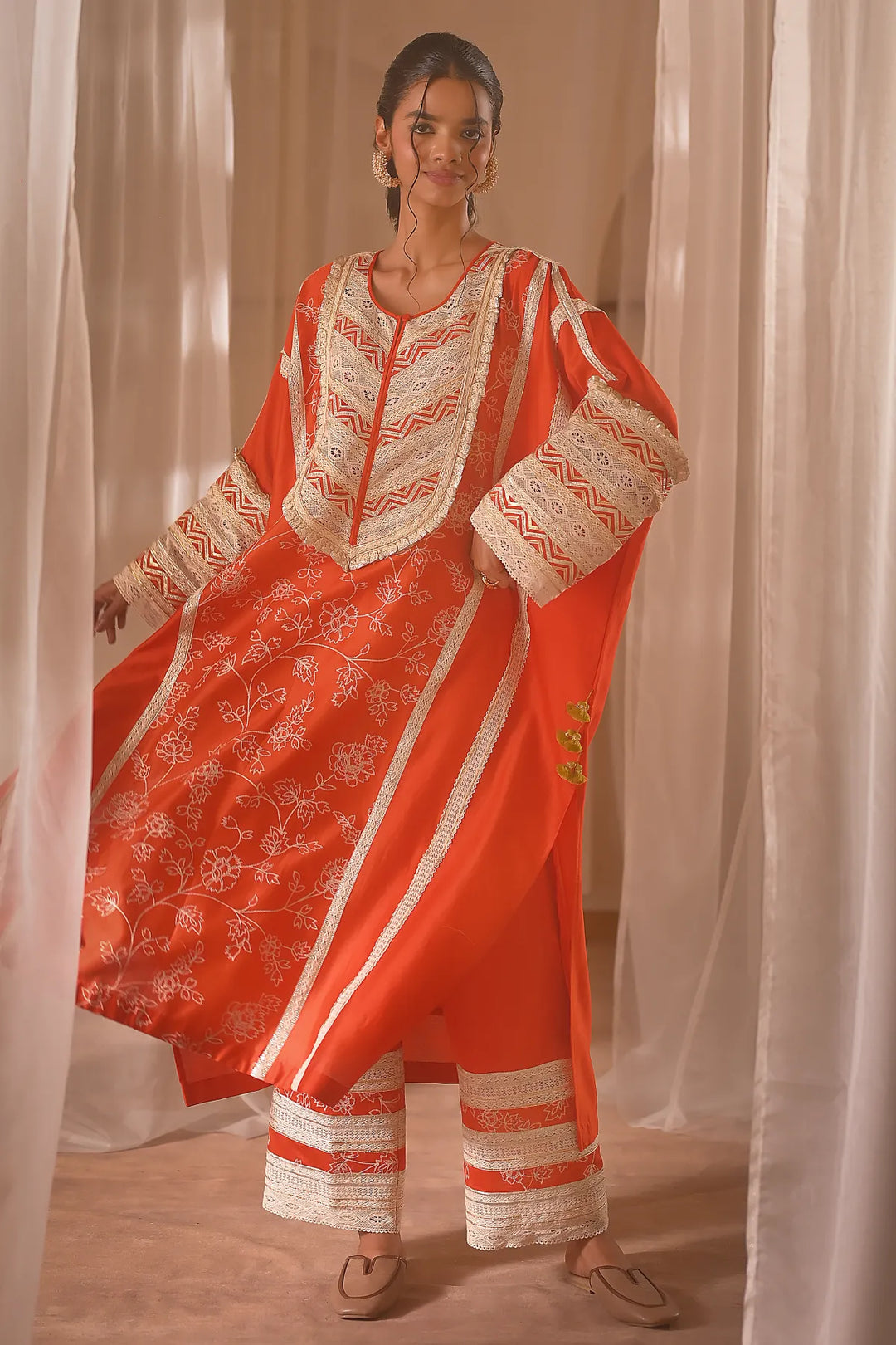 Rust Kaftan Set