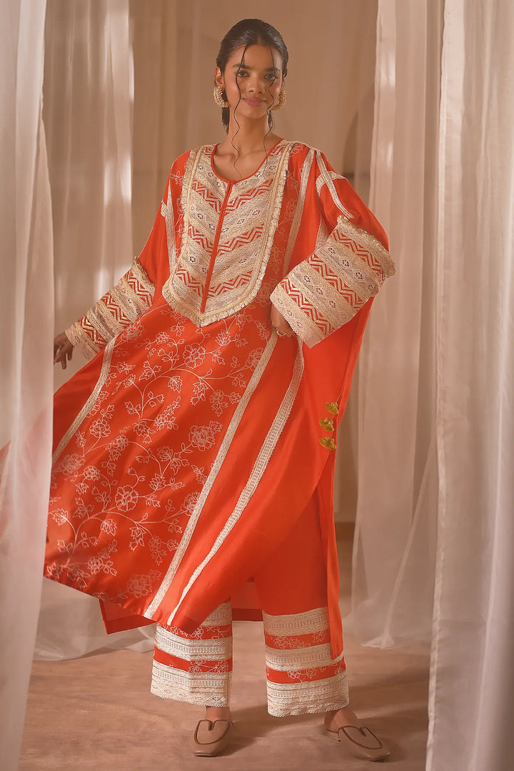 Rust Kaftan Set