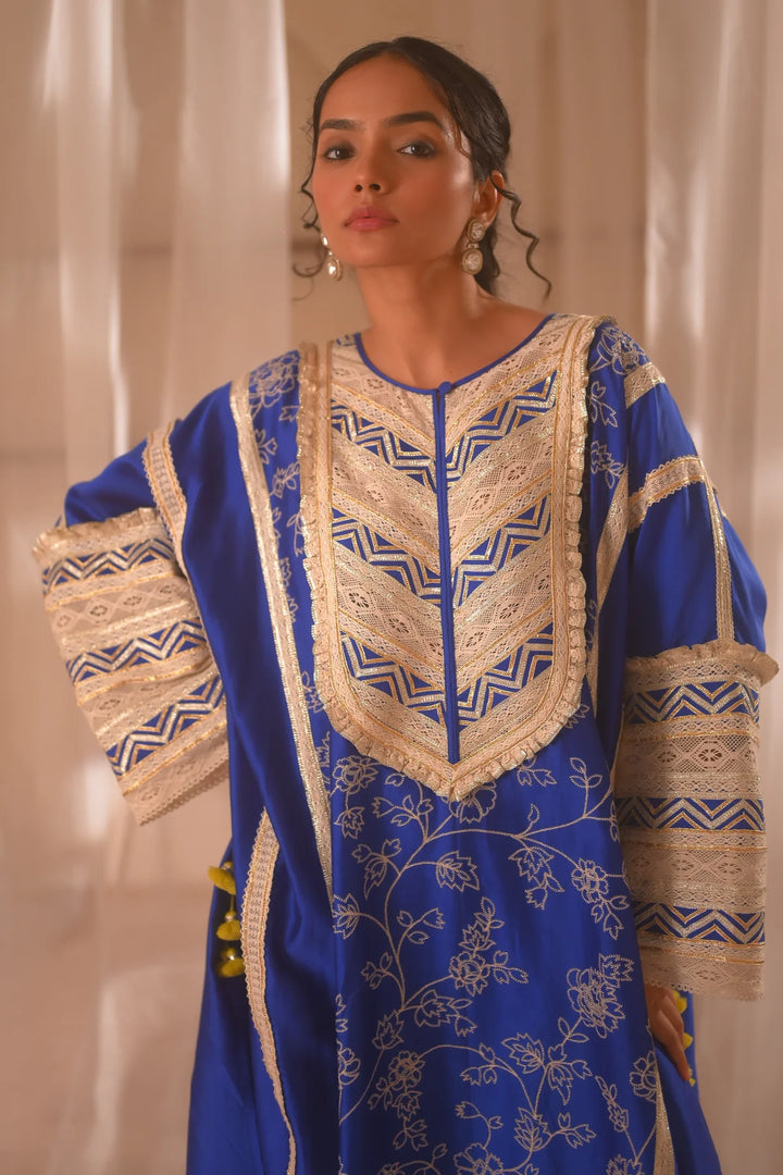 Blue Kaftan Set